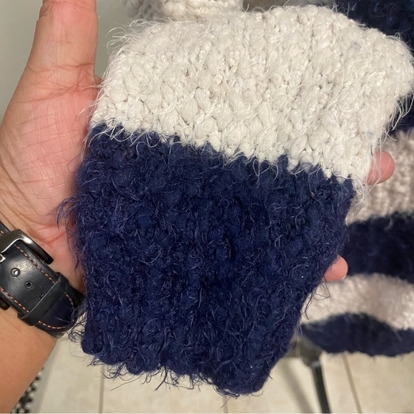 Altar’d State Sweater Women’s Size Small/Medium Stripped Cotton Blend Sweater - Picture 4 of 15